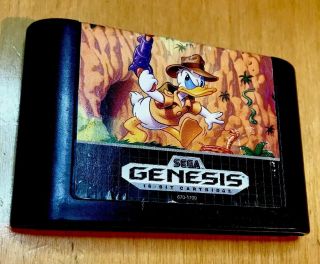 Sega Genesis Quackshot Starring Donald Duck Authentic Vintage Cartridge Only