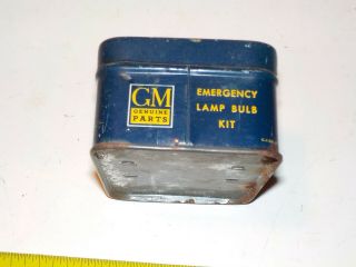 Vintage GM emergency lamp bulb kit tin 601651General Motors 3