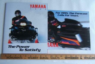 Vintage 1995 Yamaha Snowmobile Brochure 30 Pages
