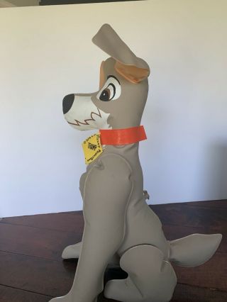 Vtg Walt Disney Proudctions 15  Lady And The Tramp " Tramp Inflatable Ideal Toy