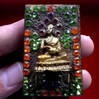 Phra Somdej Ajarn Toh Inlay Takrut Leklai Gems Wat Phra Kaew Thai Amulet