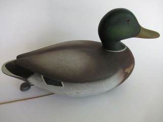Antique Duck Decoy Famous Maker Treutelaar Wisconsin Mallard Duck Decoy