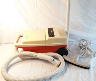 Vintage Hoover Spirit S3247 Orange & White Canister Vacuum Cleaner