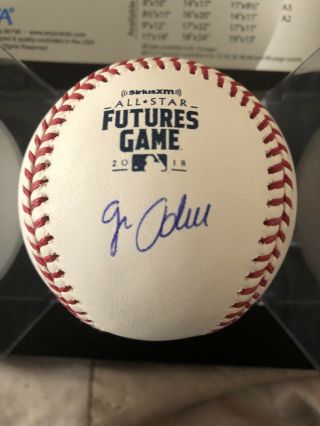 Jo Adell Los Angeles Angels Signed 2018 Futures Game Baseball Jsa Witness