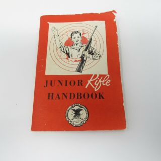 Vintage 1960 Nra Junior Rifle Handbook National Rifle Association Of America L2