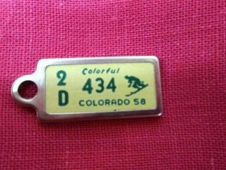 Colorado Dav Mini License Plates 1958 2d 434
