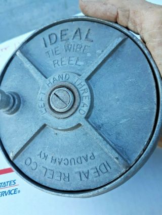 Vintage Ideal Tie Wire Wheel,  Left Hand Thread,  Model 70,  Ideal Reel Co.  Usa
