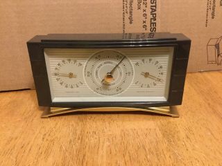 Vintage Airguide Barometer Weather Station Mid Century Art Deco Retro