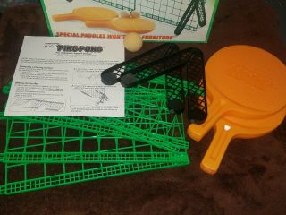 Vintage 1982 Official Nerf Ping Pong Set No 0273 Parker Brothers Complete