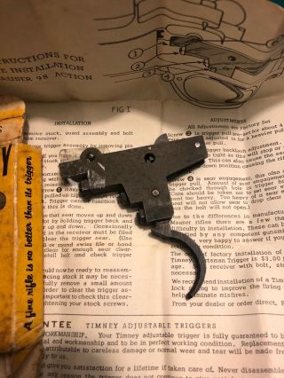 Vintage Timney Trigger For Mauser M98 Fn.  Mauser 98