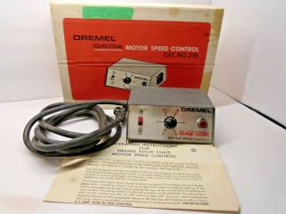 Vintage Dremel Solid State Motor Speed Control W/ Box