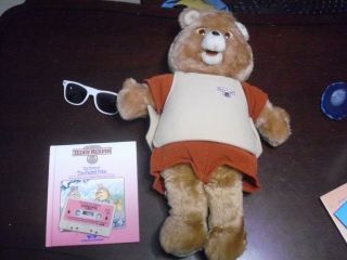 1985 Teddy Ruxpin Talking Bear W/ Story Of Faded Fobs Books & Tape Sound Only