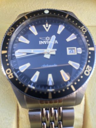 Invicta 29770 Retro Diver Automatic Gilt Black Dial 43mm Watch 2