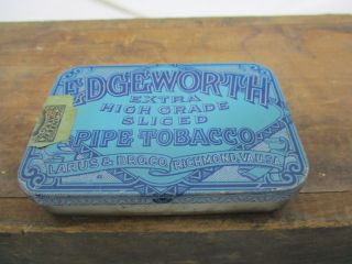 Vintage Edgeworth Pipe Tobacco Tin Cigar Cigarette Spice Pocket