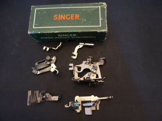 Vintage Singer Sewing Machine 301 Attachments 160623 - 6 Attachments