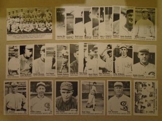 (28) 1975 1919 Tcma Chicago Black White Sox Vintage Complete Team Set 28 Cards