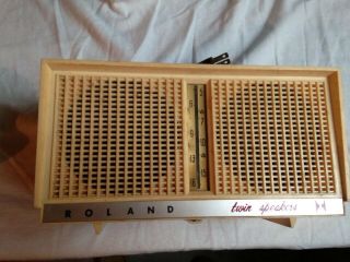 Vintage Roland Twin Speaker Am Radio Model 5t9