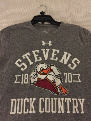 Stevens Institute Of Technology Ducks Tee Shirt (l) By Under Armour Pre - Owned