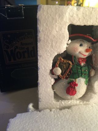 Vtg ‘97 Irish Snowman Roman,  Inc Snowmen Around The World Ireland 71264 Boxed