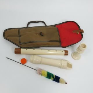Yamaha Alto Recorder Baroque Abs Resin Vintage Carry Case With Handle