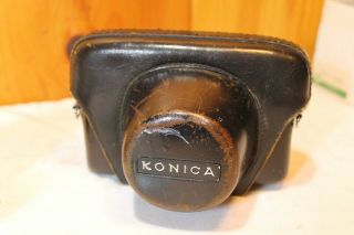Vintage Konica Auto S2 35mm Film Camera With Hexanon 45mm F/1.  8 and Leather Case 2
