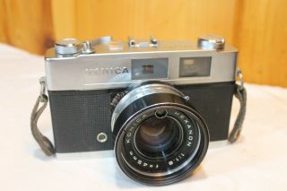 Vintage Konica Auto S2 35mm Film Camera With Hexanon 45mm F/1.  8 and Leather Case 3