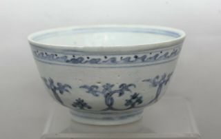 Exquisite Antique Chinese Late Ming Dynasty Blue & White Porcelain Bowl c1600s 2