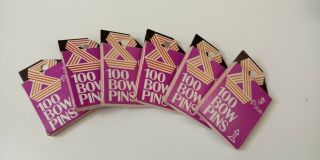 Pixie Bow Pins,  6 Boxes - Vintage Crafting Supplies