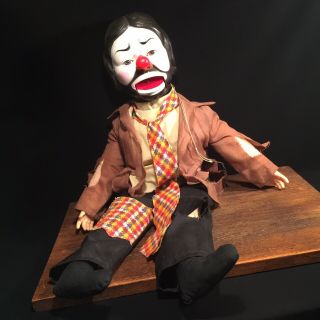 Vtg Ventriloquist Dummy 1978 Emmett Kelly Jr.  Horsman Puppet Willie Hobo Clown