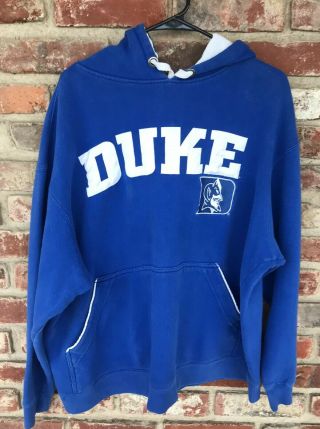 Vintage Champs Sports Duke University Hooded Sweatshirt Hoodie Men 