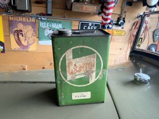 Vintage Wakefield Castrol 1 Gallon Rectangular Motor Oil Can Tin : Sae 30