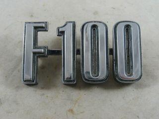 Vintage 1973 - 1976 Ford F - 100 Truck Fender Emblem