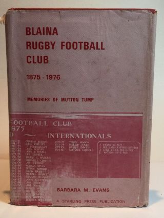Vintage Blaina Rugby Football Club 1875 - 1976 Memories Of Mutton Tump South Wales