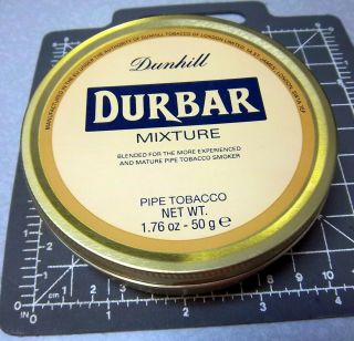 Dunhill Durbar Mixture,  Pipe Tobacco Tin,  (empty) Great Colors & Graphics