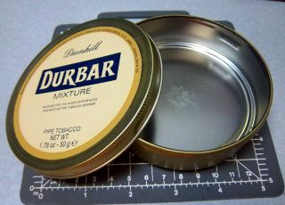 Dunhill Durbar mixture,  pipe tobacco tin,  (empty) great colors & graphics 3