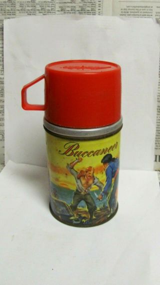 Vintage Collectible Buccaneer Thermos For Lunchbox