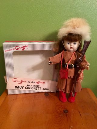 Vintage Cosmopolitan Ginger Doll Disney Davy Crockett Outfit 1950s Box