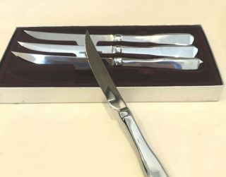 Set Of 4 Vintage Carvel Hall Stainless Steel Steak Knives Exc.
