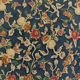 Vintage Ralph Lauren Jardin Blue Queen Flat & Fitted Sheet Floral 100 Cotton
