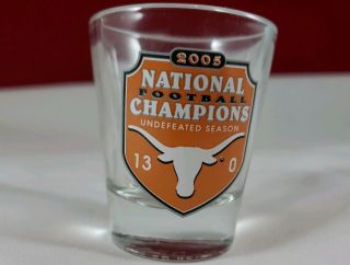 Texas Longhorns 2006 Rose Bowl Game 2005 National Champions Glass,  Shot Glass