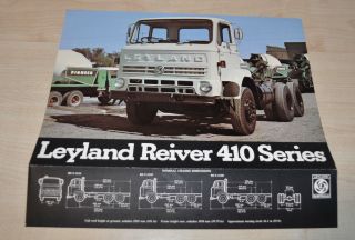 Leyland Reiver 410 Series Truck Brochure Prospekt