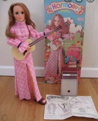 Vintage Ideal 1972 Harmony The Music - Makin Doll Sandal Shoes