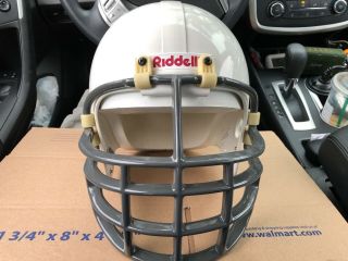 Vintage Riddell White Football Helmet.  Size Xl.  Vg