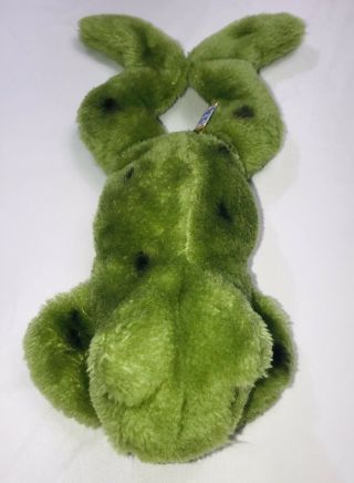 Frog Toad Plush Vintage Dakin Stuffed Animal Toy Doll Nut Filled Green 1976