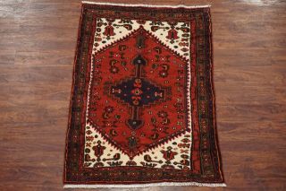 3x5 Antique Nomadic Sarab Hand - Knotted Wool Area Rug Oriental Carpet