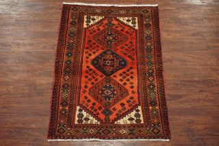 Antique 3x5 Karajeh Sarab With Abrash Hand - Knotted Wool Area Rug Carpet