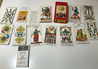 Vintage Tarot Cards 1jj 1970 A G Muller Switzerland Swiss Complete W/instruction