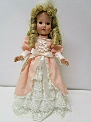 Vintage Hard Plastic Effanbee Little Lady Doll 16 "