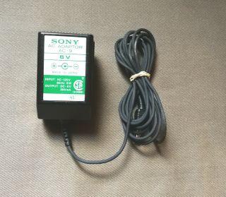 Sony Ac - 9 Power Supply - Vintage 6v 300ma - Ac Dc Adapter