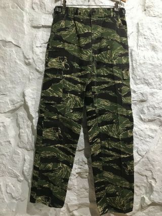 Vintage Military Tiger Stripe Special Forces Camouflage Jungle Trousers Sz S